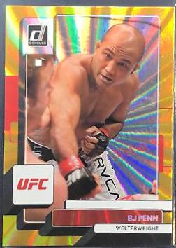 BJ Penn 2023 Panini Donruss UFC Base #23 Gold Laser