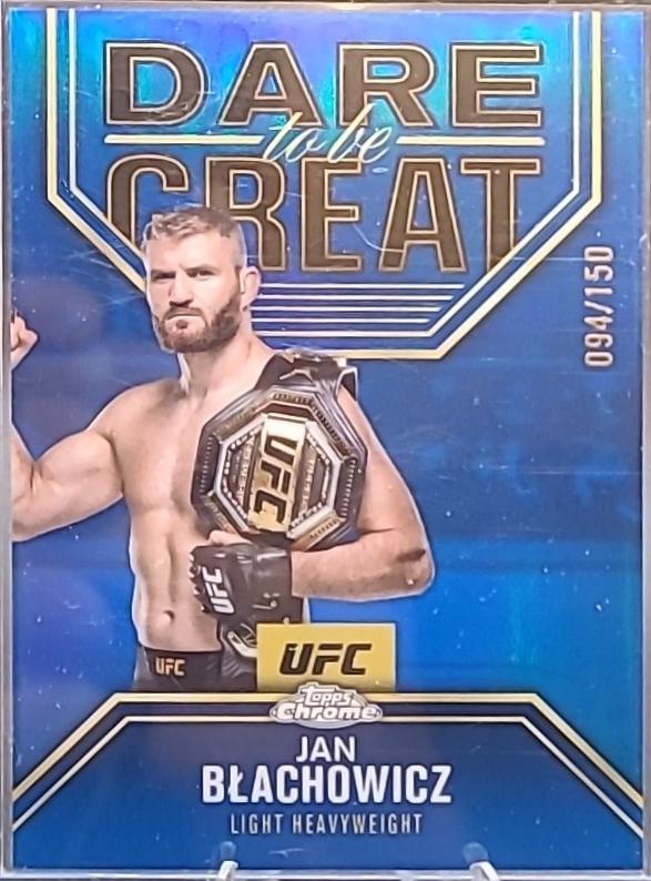 Jan Błachowicz 2025 Topps Chrome UFC Dare to Be Great #DBG-7 Blue Refractor