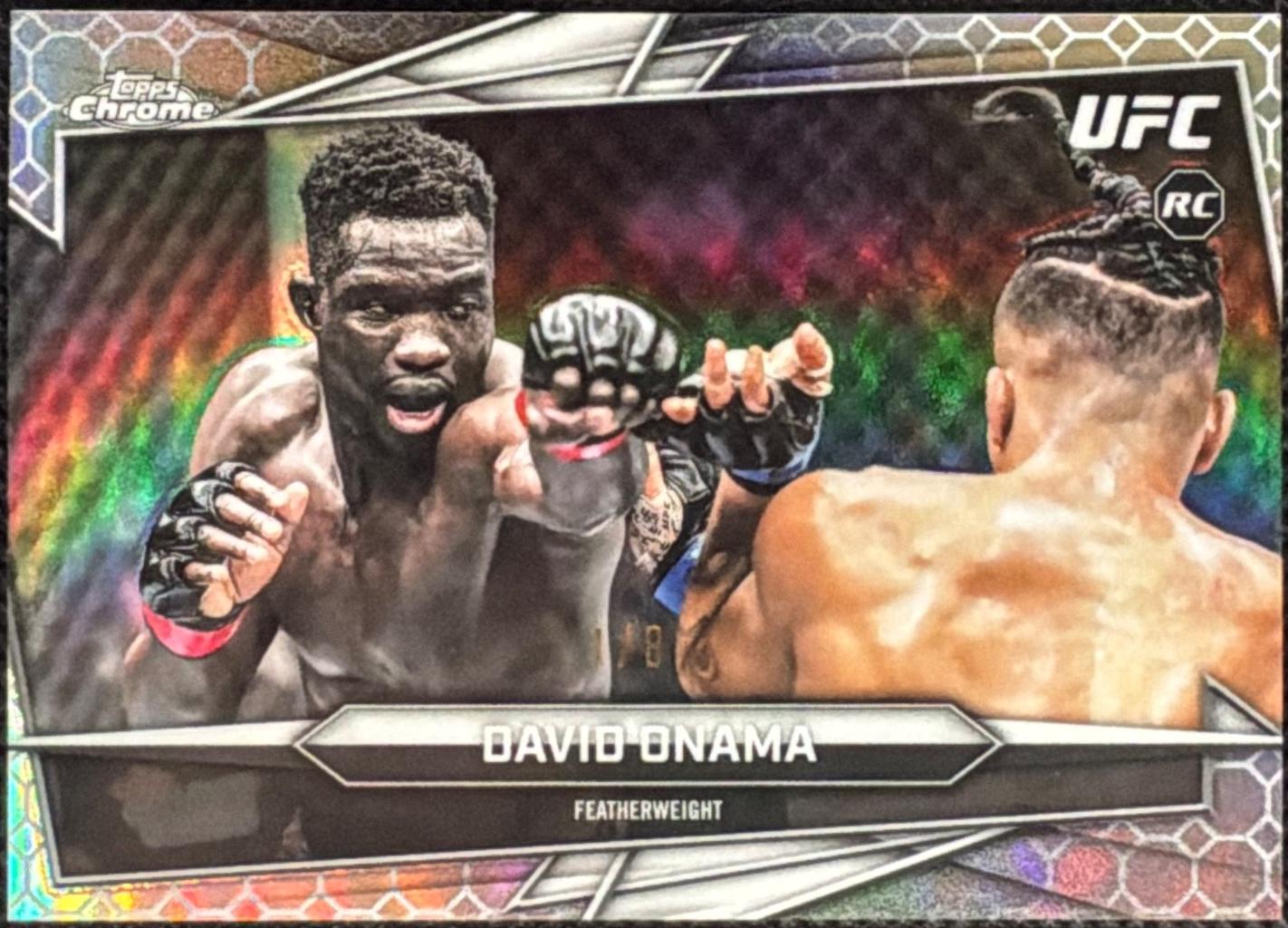 David Onama 2026 Topps Chrome UFC Base #148 Octafractor