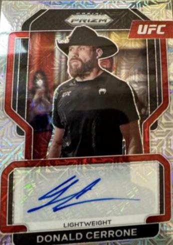 Donald Cerrone 2022 Panini Prizm UFC Signatures #9 Mojo