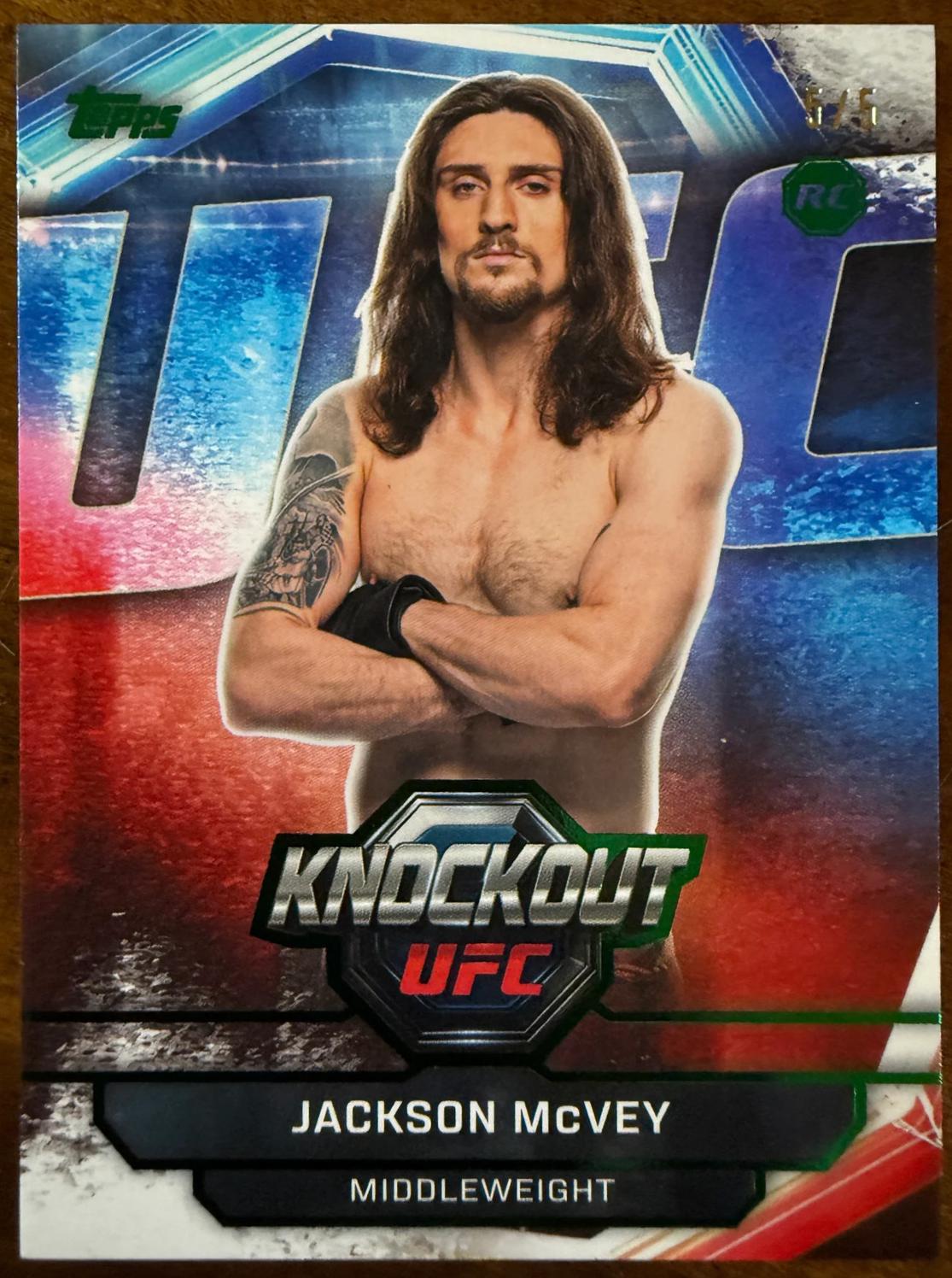 Jackson McVey 2026 Topps Knockout UFC Base #39 Black