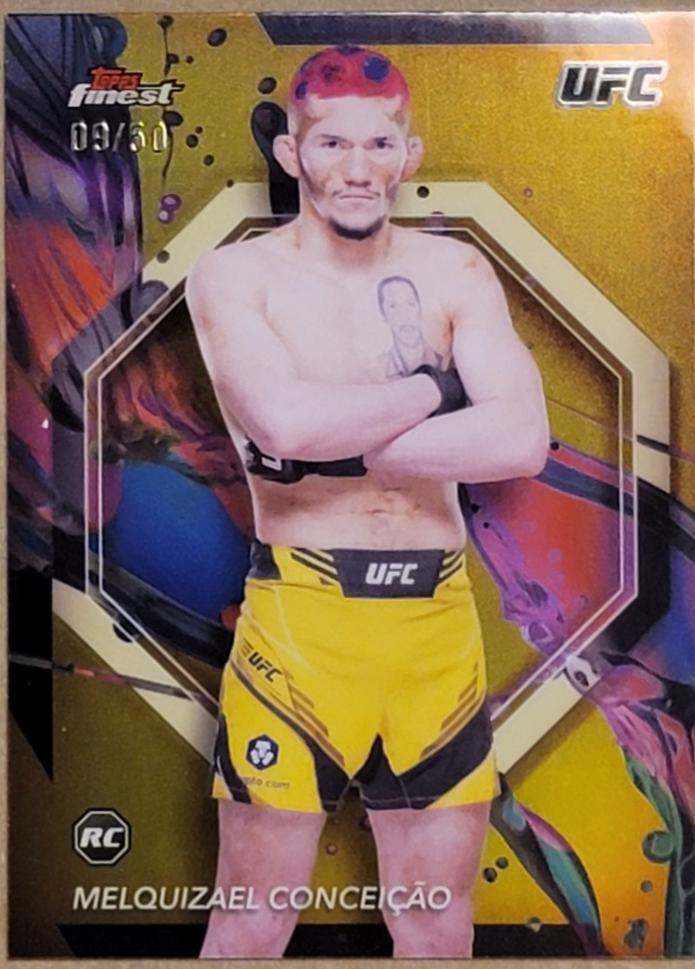 Melquizael Conceição 2024 Topps Finest UFC Base Common #34 Gold Refractor
