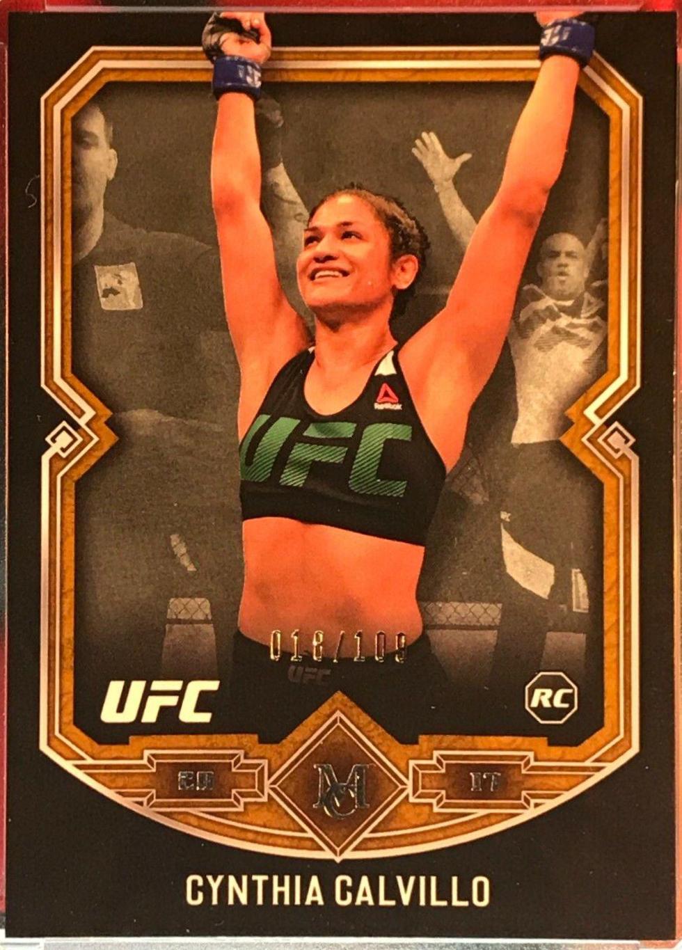 Cynthia Calvillo 2017 Topps Museum Collection UFC Base #18 Copper
