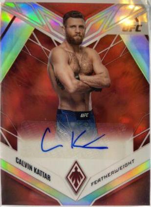 Calvin Kattar 2023 Panini Chronicles UFC Phoenix Autographs #23 Red
