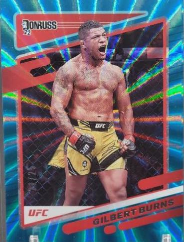 Gilbert Burns 2022 Panini Donruss UFC Base #79 Teal