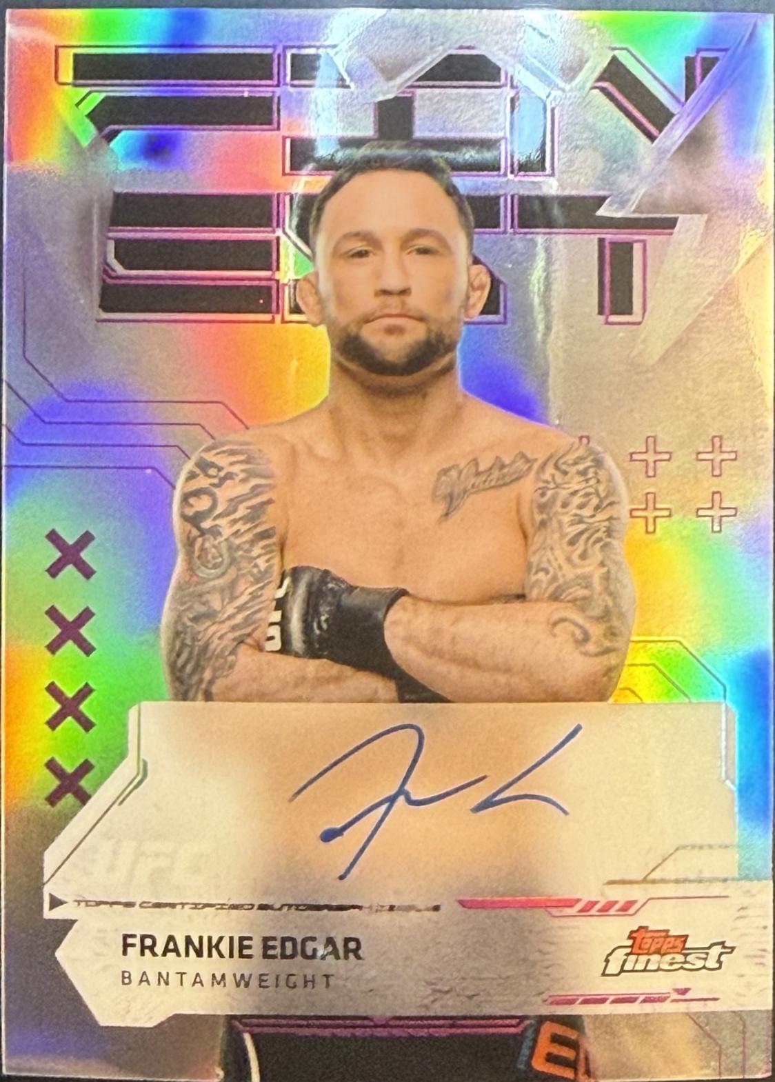 Frankie Edgar 2025 Topps Finest UFC Finest Autographs #FA-FE Refractor
