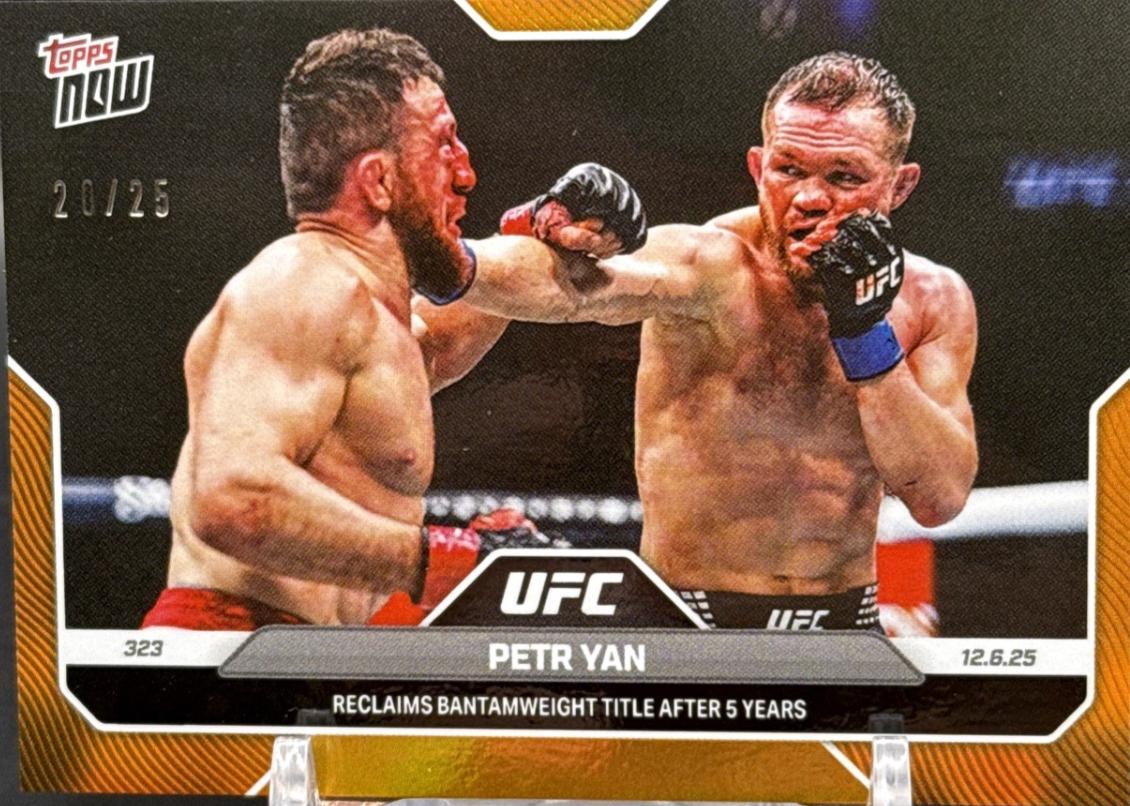 Petr Yan Topps Now UFC Base #44 Orange Foil