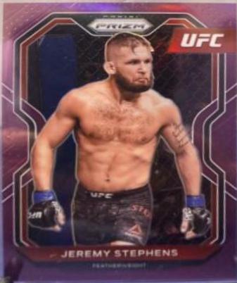 Jeremy Stephens 2021 Panini Prizm UFC Base #54 Purple
