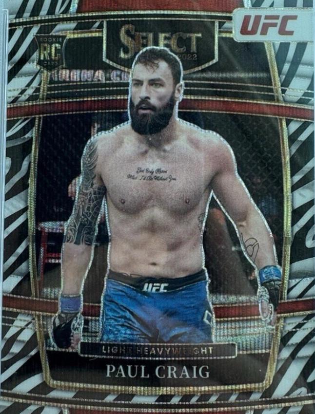 Paul Craig 2022 Panini Select UFC Concourse #99 Zebra