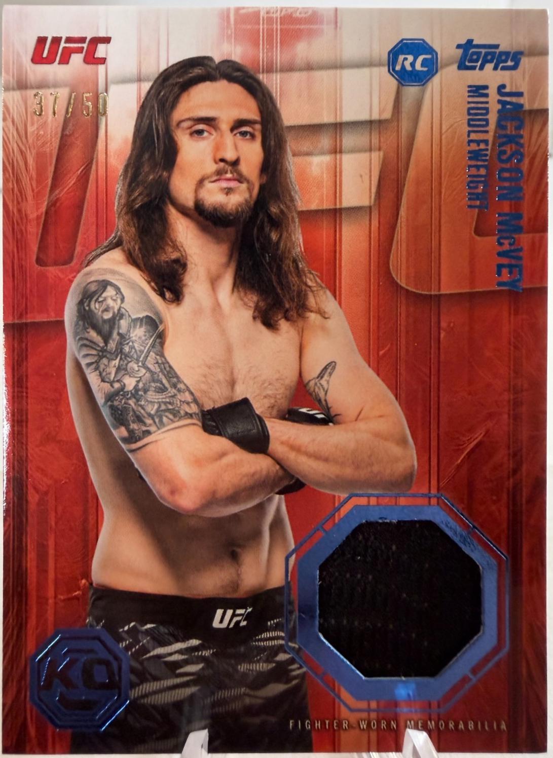 Jackson McVey 2026 Topps Knockout UFC Knockout Relics #KOR-JM Red
