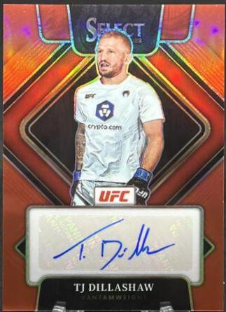 TJ Dillashaw 2022 Panini Select UFC Signatures #6 Red