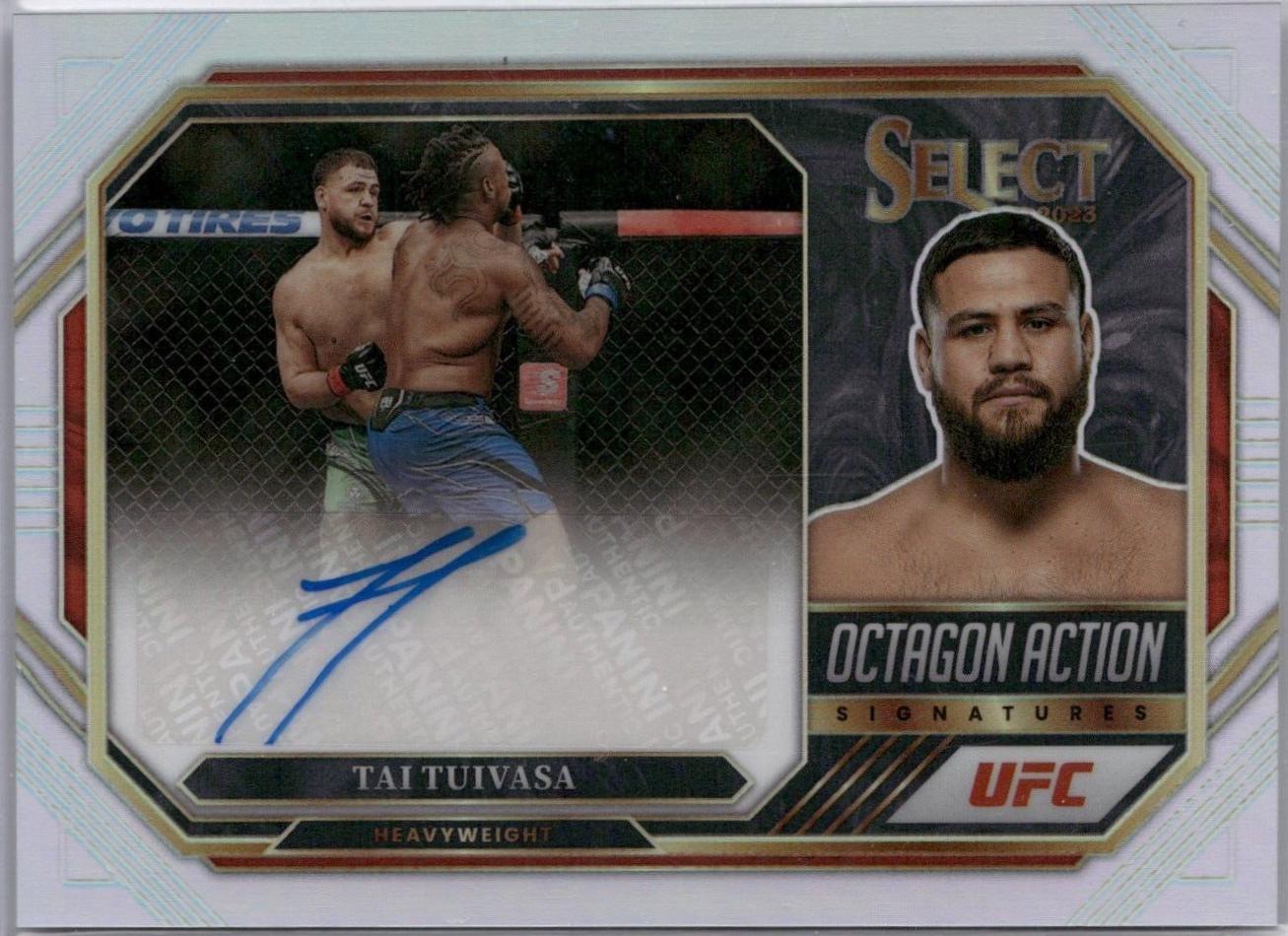 Tai Tuivasa 2023 Panini Select UFC Octagon Action Signatures #13 Disco