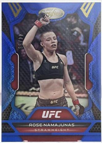Rose Namajunas 2023 Panini Chronicles UFC Base Certified #234 Blue