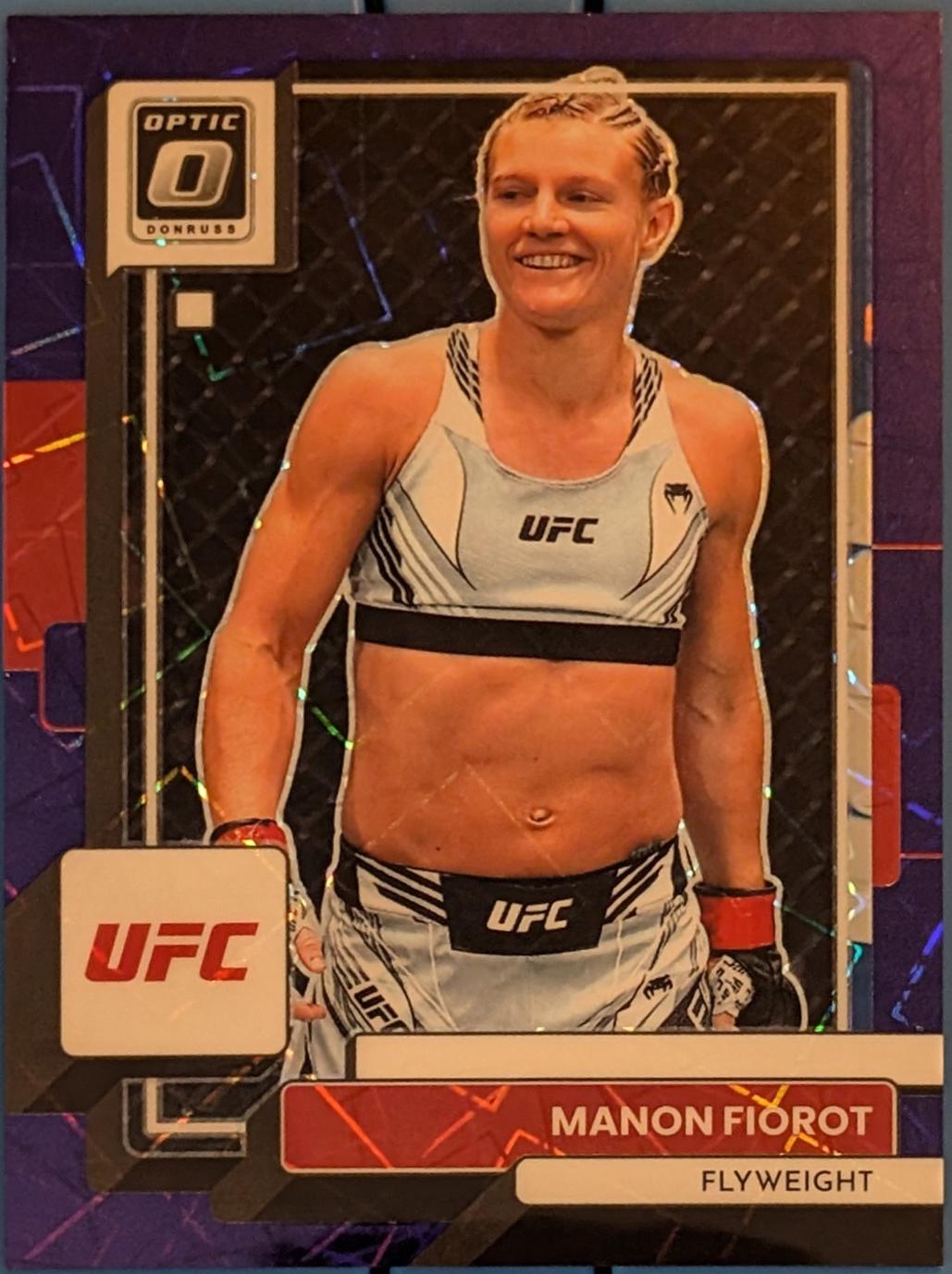 Manon Fiorot 2023 Panini Donruss Optic UFC Base #98 Purple Velocity