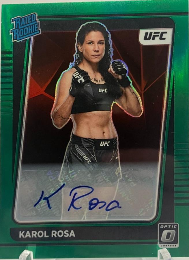 Karol Rosa 2022 Panini Donruss Optic UFC Base #102 Green