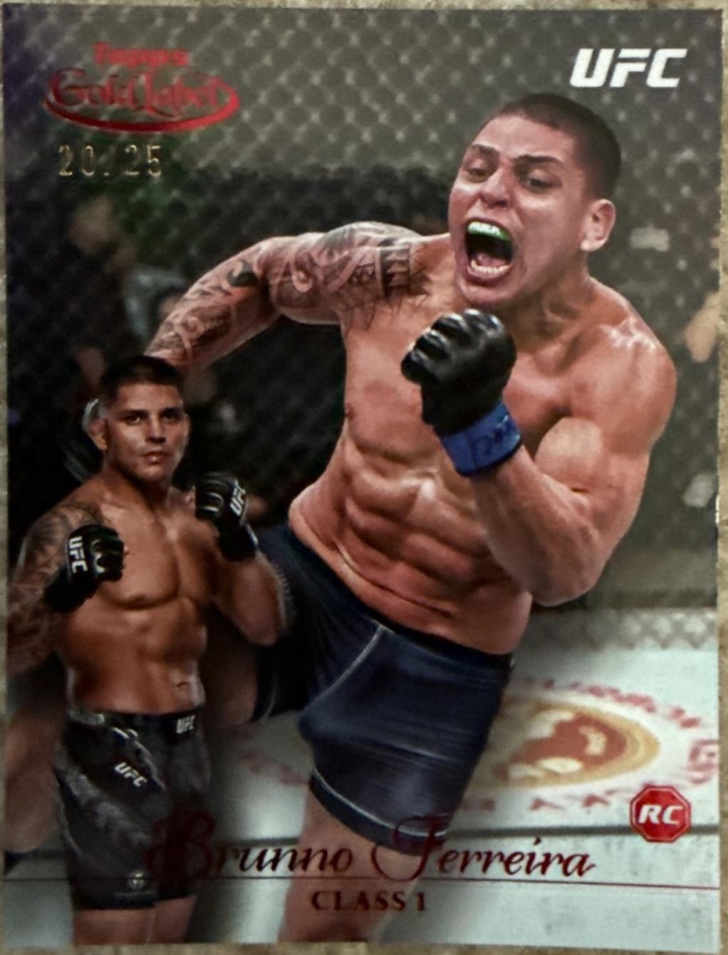 Brunno Ferreira 2024 Topps Gold Label UFC Base Class I #45 Red