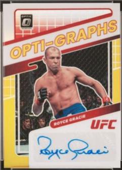 Royce Gracie 2022 Panini Donruss Optic UFC Opti-Graphs #32 Gold