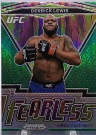 Derrick Lewis 2021 Panini Prizm UFC Fearless #15 Green
