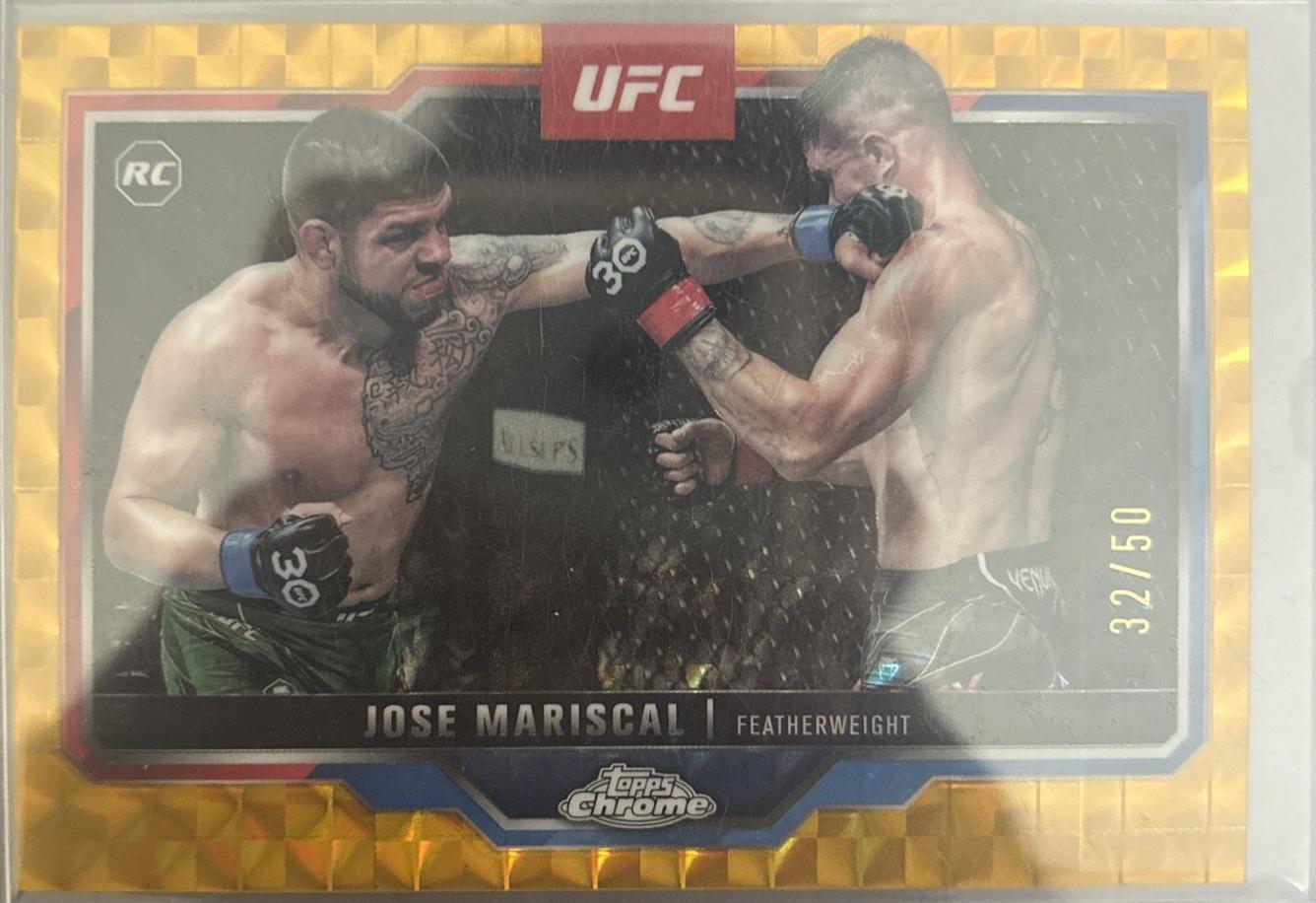 Jose Mariscal 2025 Topps Chrome UFC Base #88 Gold Geometric Refractor
