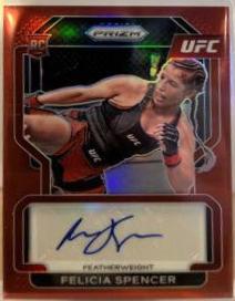 Felicia Spencer 2022 Panini Prizm UFC Signatures #SG-FSP Red