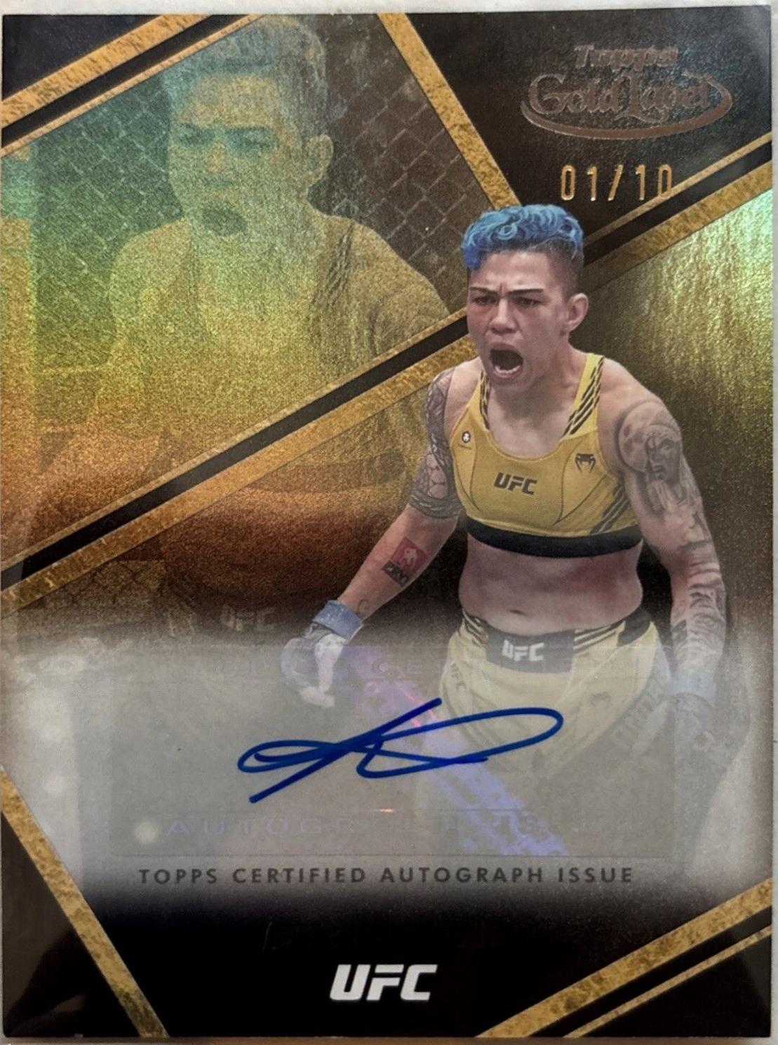 Jessica Andrade 2024 Topps Gold Label UFC Auric Autographs #AUA-JAE Black