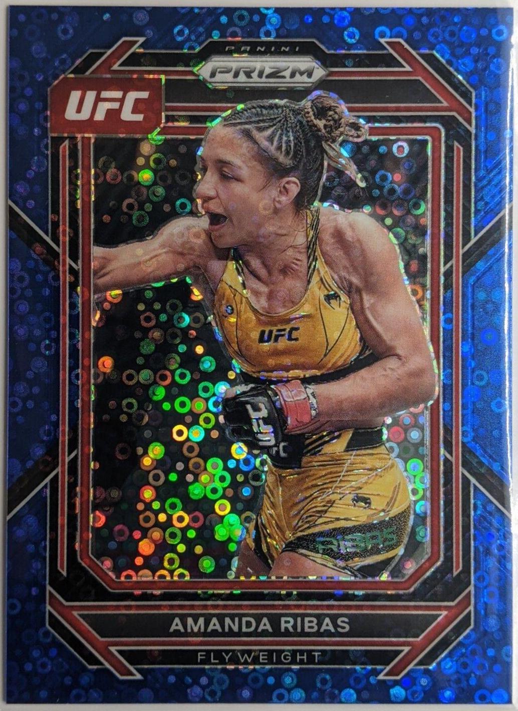 Amanda Ribas 2023 Panini Prizm Under Card UFC Base #161 Blue
