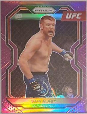 Sam Alvey 2021 Panini Prizm UFC Base #51 Purple