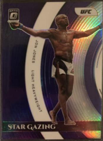 Jon Jones 2022 Panini Donruss Optic UFC Star Gazing #23 Purple