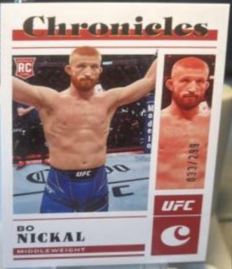 Bo Nickal 2023 Panini Chronicles UFC Base Gala Rookies #493 Bronze