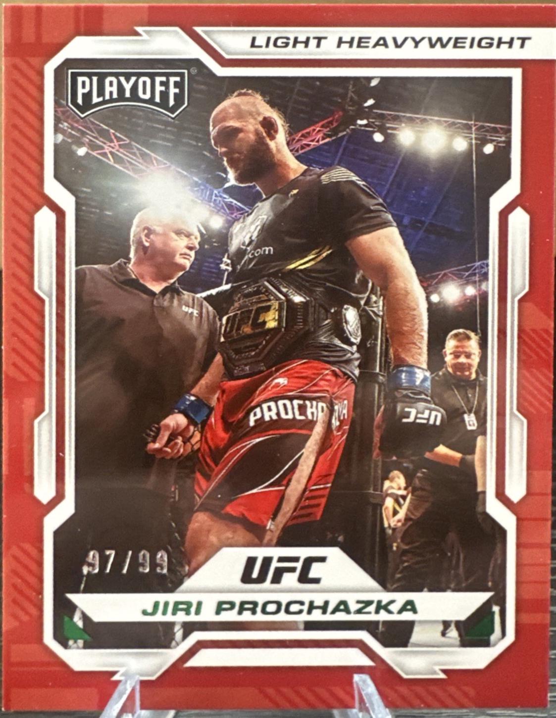 Jiri Prochazka 2023 Panini Chronicles UFC Base Playoff #169 Green