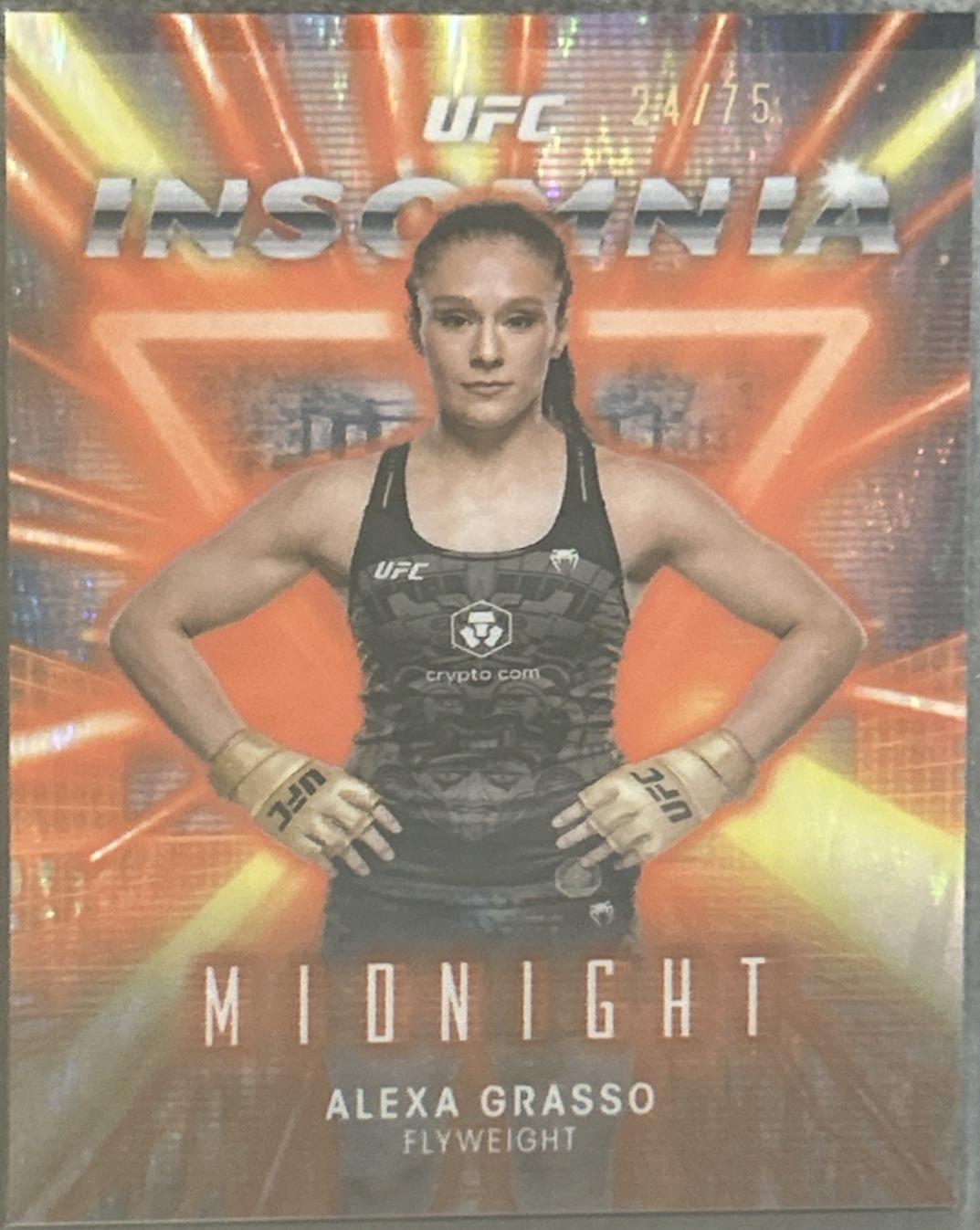 Alexa Grasso 2025 Topps Midnight UFC Insomnia #IN-18 Dusk