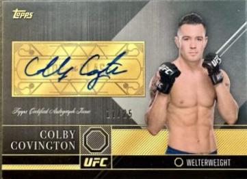 Colby Covington 2016 Topps UFC Top of the Class Top of the Class Autographs #TCA-CCO Silver