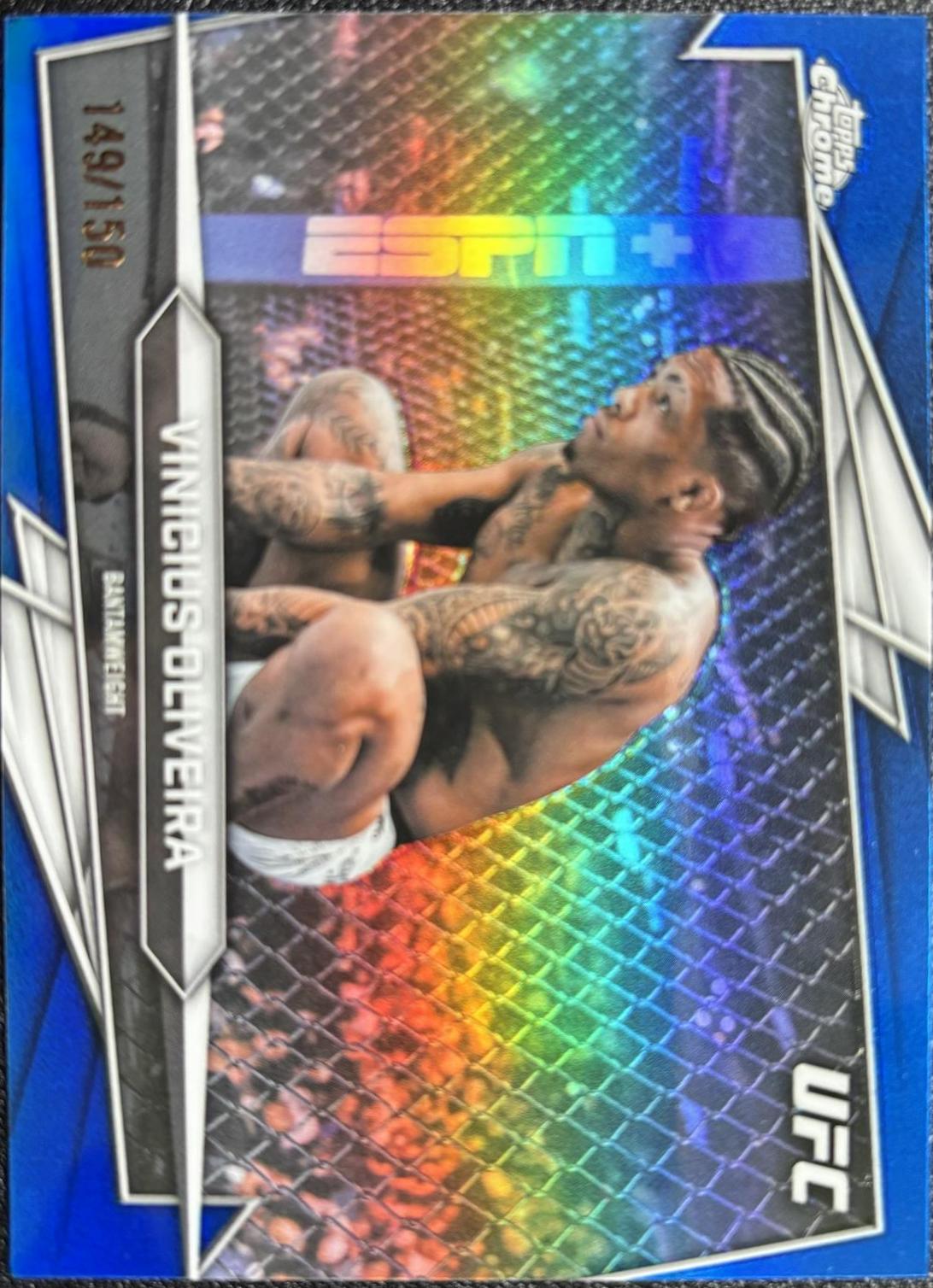 Vinicius Oliveira 2026 Topps Chrome UFC Base #122 Blue Refractor