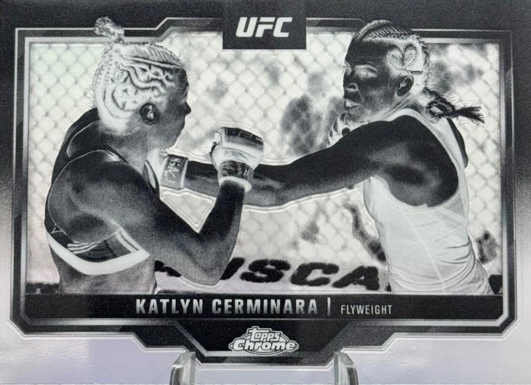 Katlyn Cerminara 2025 Topps Chrome UFC Base #114 Negative Refractor