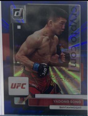 Song Yadong 2023 Panini Donruss UFC Base #129 Blue Laser