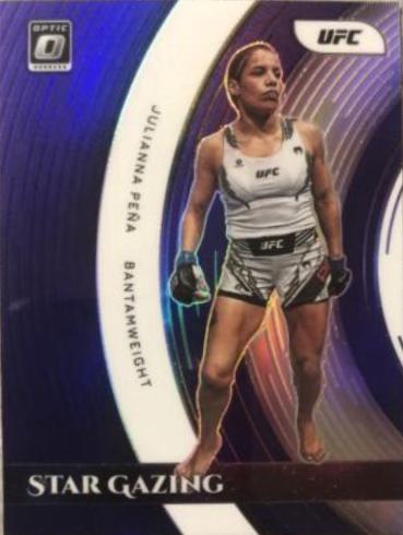 Julianna Peña 2022 Panini Donruss Optic UFC Star Gazing #1 Purple