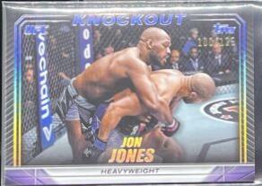 Jon Jones 2024 Topps Knockout UFC Base #66 Holo Silver