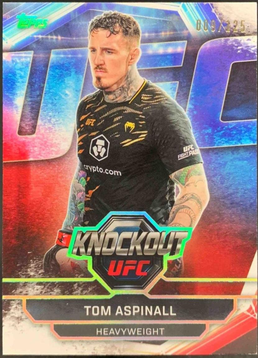 Tom Aspinall 2026 Topps Knockout UFC Base #35 Holo Silver