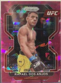 Rafael Dos Anjos 2022 Panini Prizm UFC Base #200 Pink Ice