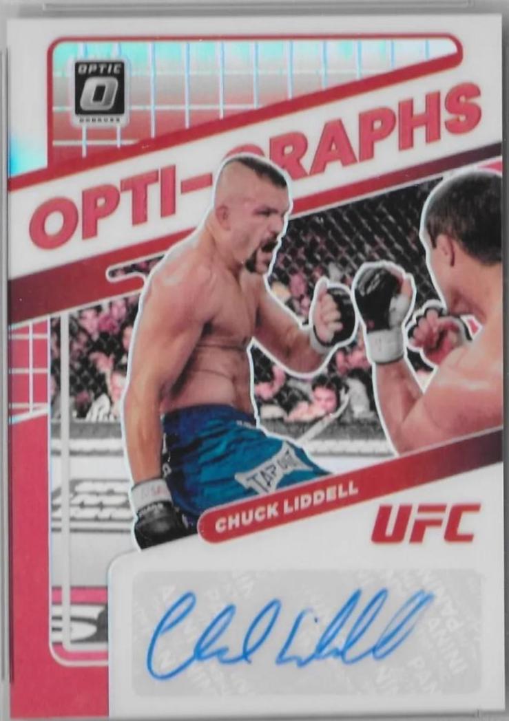 Chuck Liddell 2022 Panini Donruss Optic UFC Opti-Graphs #19 Red