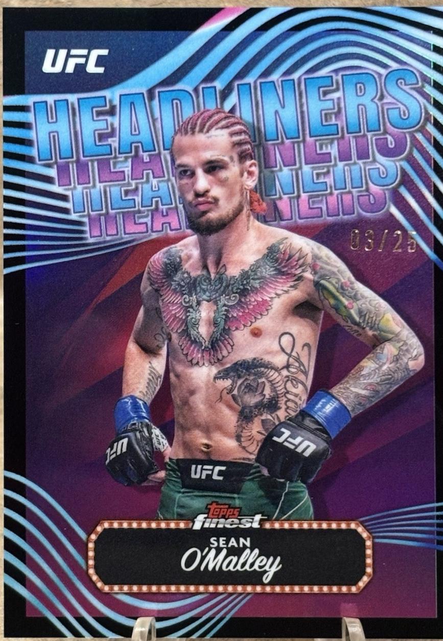 Sean O'Malley 2024 Topps Finest UFC Headliners #HDL-13 Black Refractor