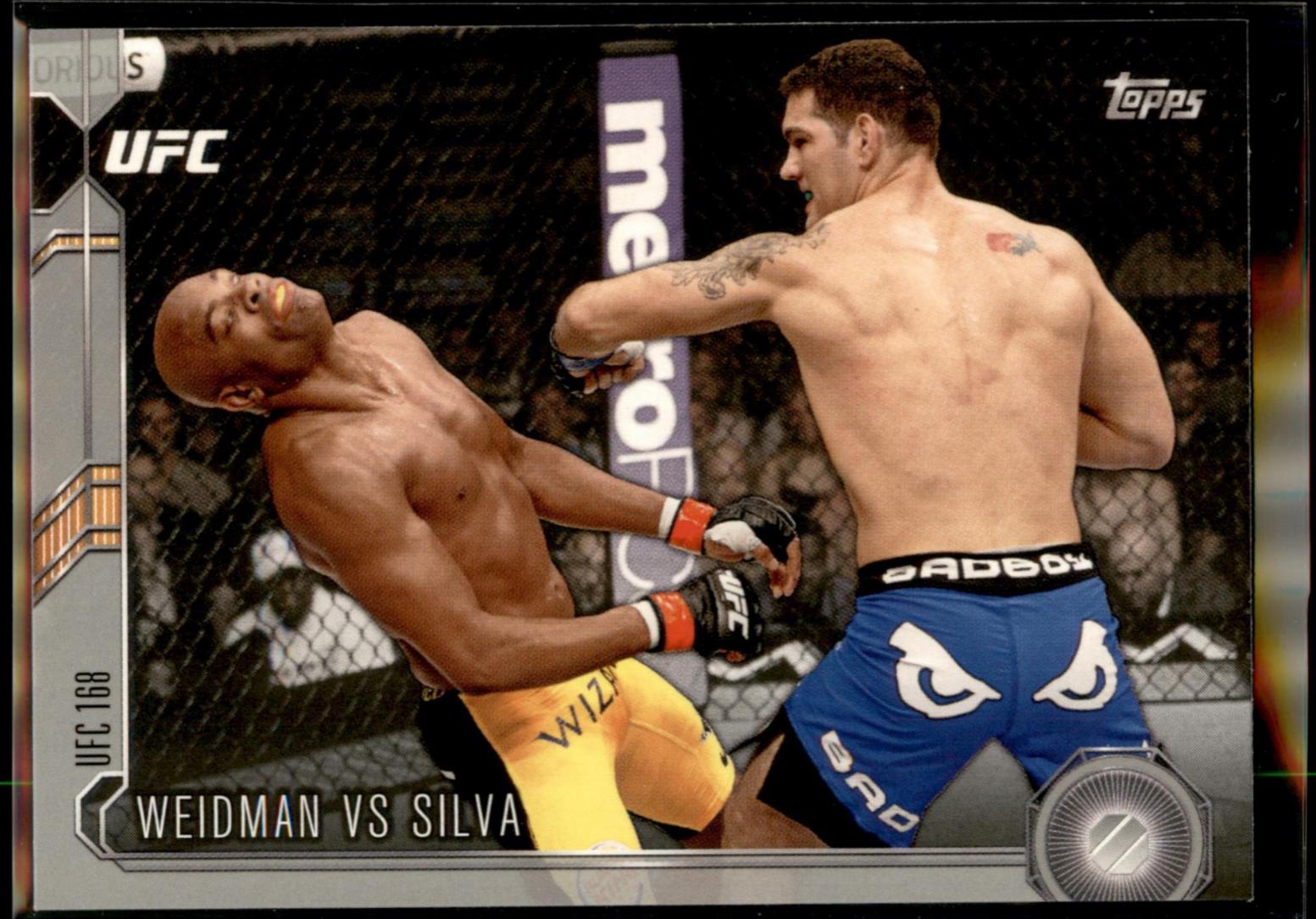 Chris Weidman / Anderson Silva 2015 Topps UFC Chronicles Base #275 Silver