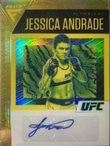 Jessica Andrade 2021 Panini Chronicles UFC Flux Auto #11 Gold