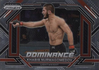 Khabib Nurmagomedov 2023 Panini Prizm UFC Dominance #18 Black