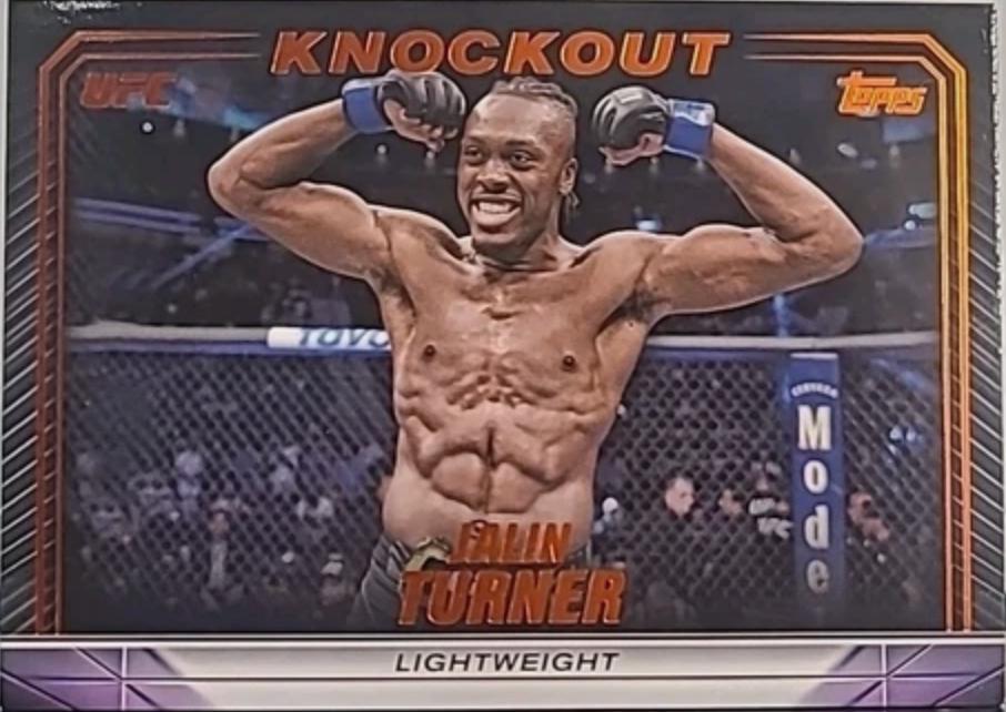 Jalin Turner 2024 Topps Knockout UFC Base #48 Orange