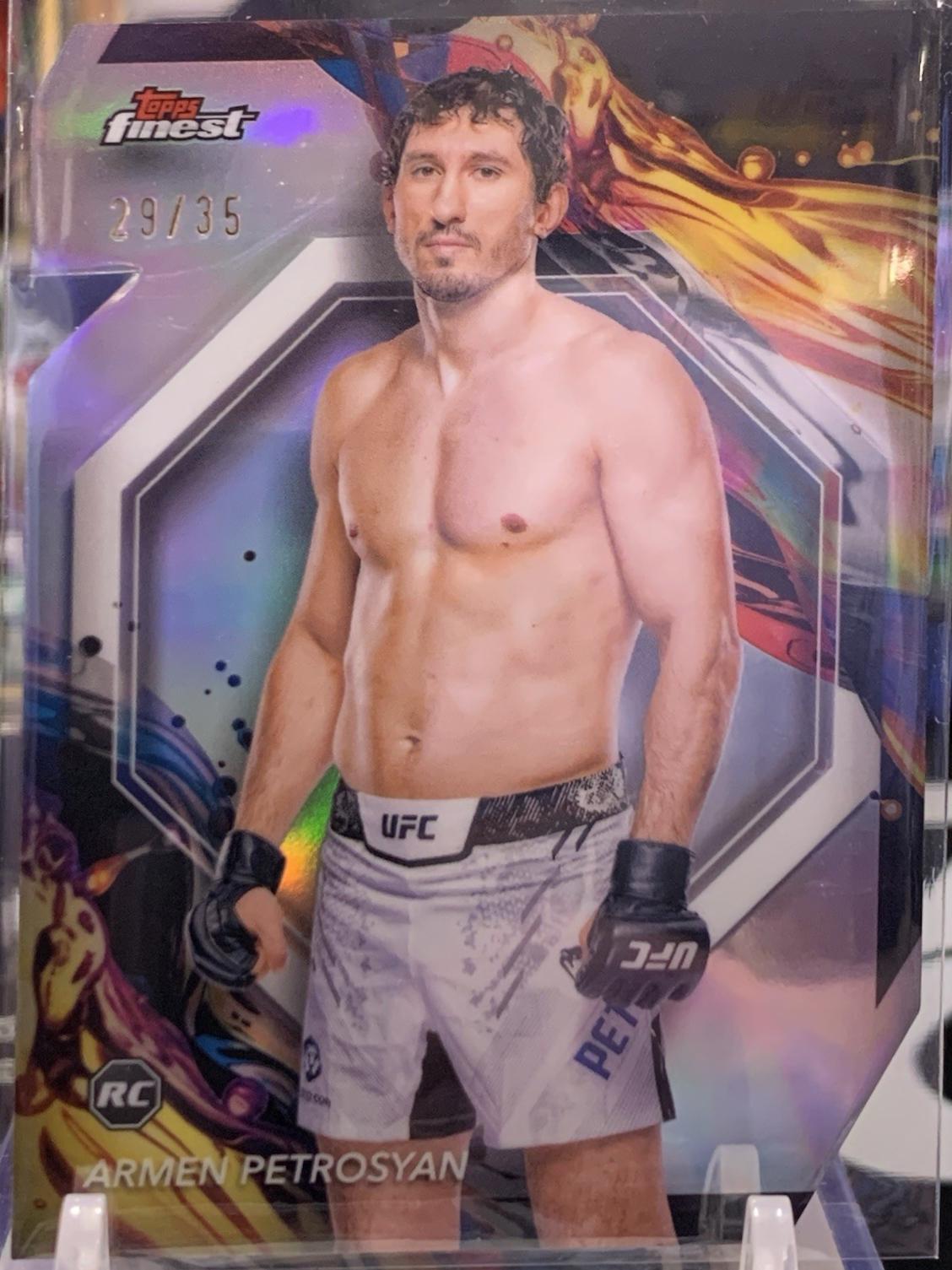 Armen Petrosyan 2024 Topps Finest UFC Base Uncommon #160 Die-Cut Refractor