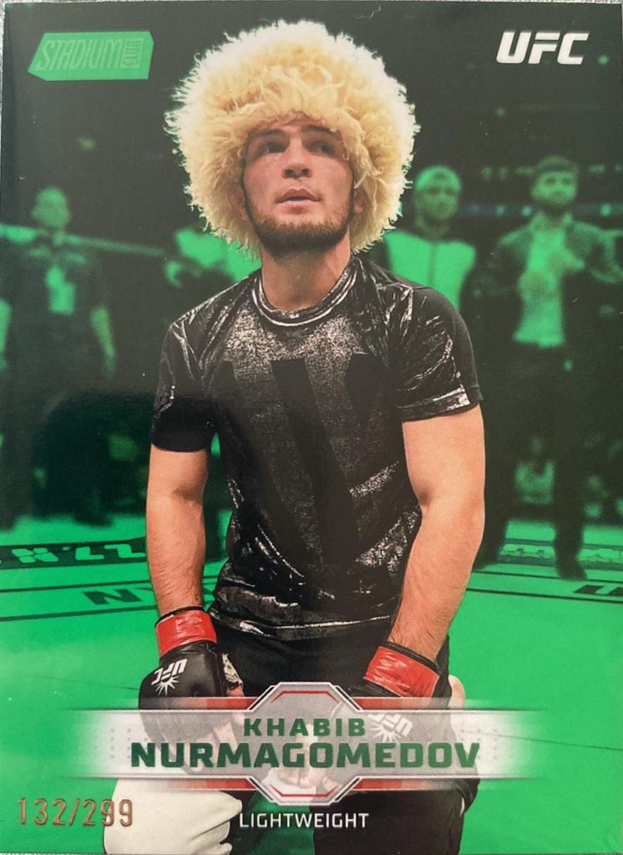 Khabib Nurmagomedov 2026 Topps Stadium Club UFC Base #54 Green