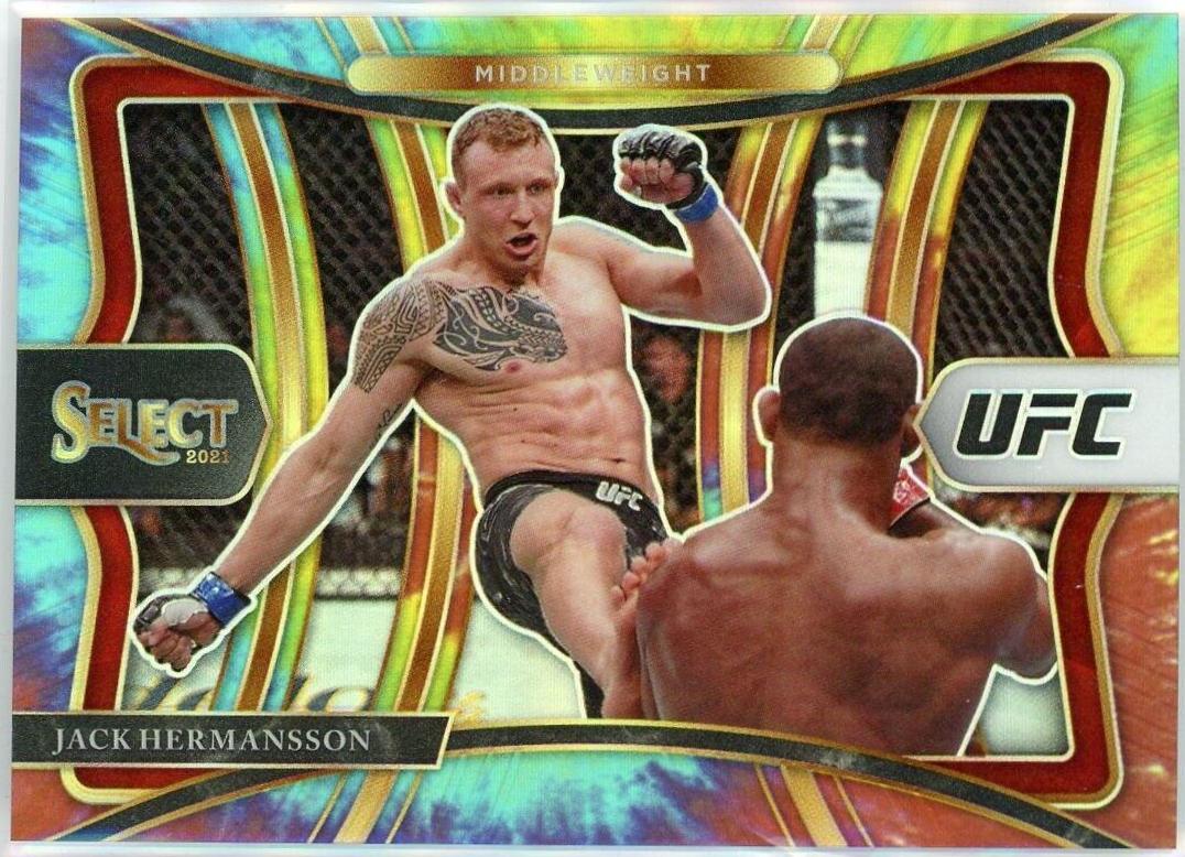 Jack Hermansson 2021 Panini Select UFC Premier Level #138 Tie Dye