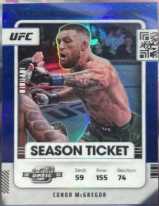 Conor McGregor 2022 Panini Chronicles UFC Base Contenders Optic Season Ticket #371 Green