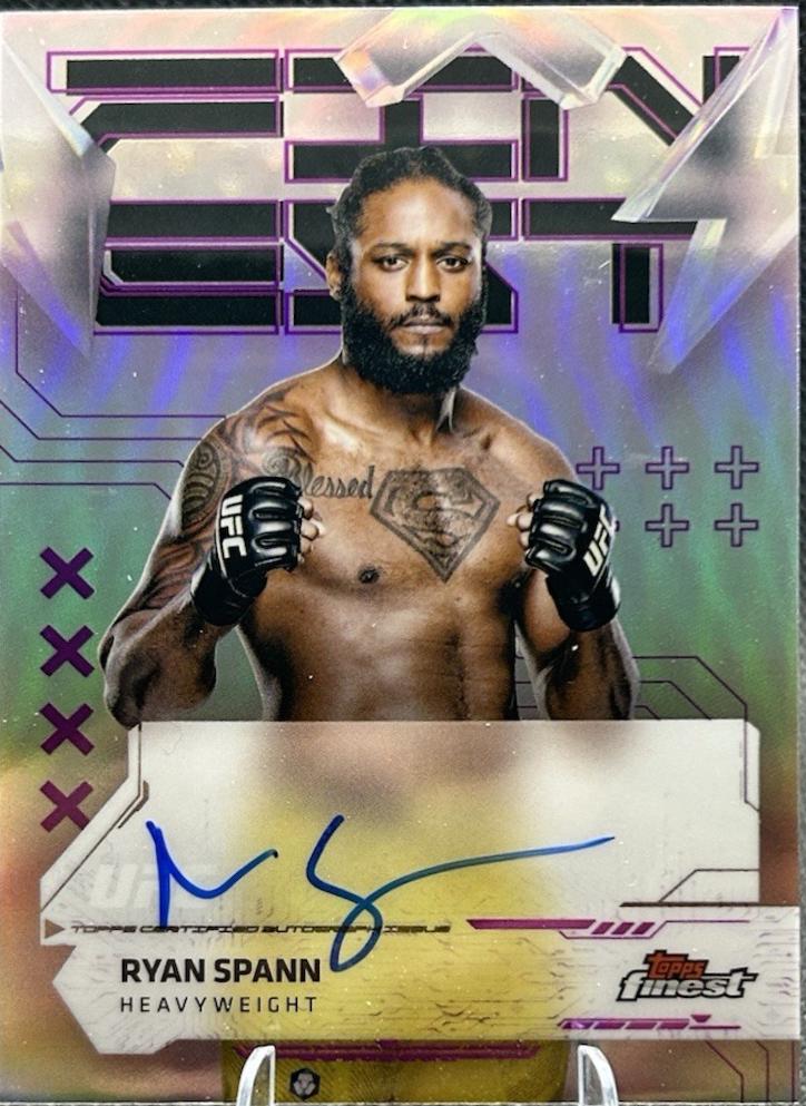 Ryan Spann 2025 Topps Finest UFC Finest Autographs #FA-RS Refractor